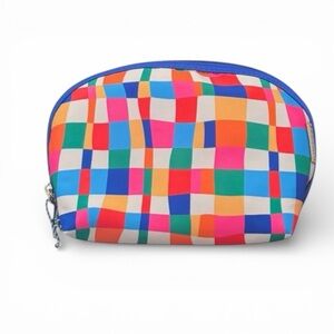 Tartan & Twine Deco Multicolored Geometric Women's Cosmetics Pouch/Clutch NWT